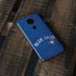 MLB Toronto Blue Jays Solid Distressed Moto E5 Plus Skin