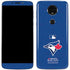 MLB Toronto Blue Jays Solid Distressed Moto E5 Plus Skin