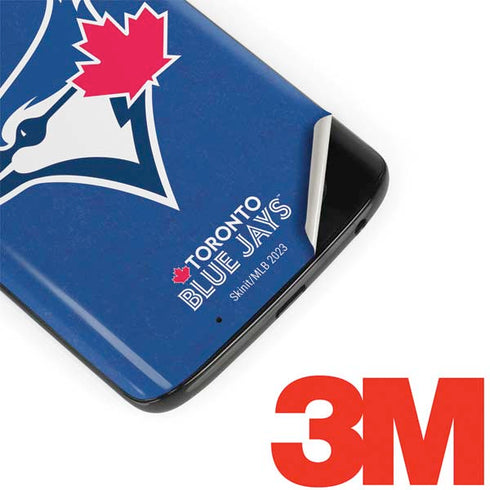 MLB Toronto Blue Jays Solid Distressed Moto G6 Skin