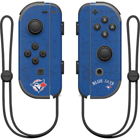 MLB Toronto Blue Jays Solid Distressed Nintendo Joy-Con (L/R) Controller Skin