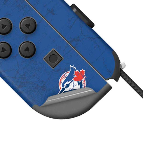 MLB Toronto Blue Jays Solid Distressed Nintendo Joy-Con (L/R) Controller Skin