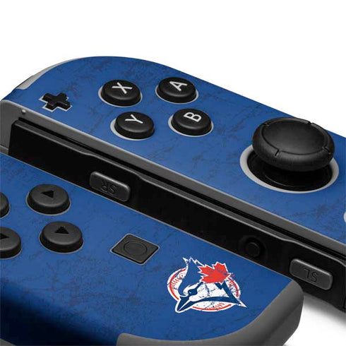 MLB Toronto Blue Jays Solid Distressed Nintendo Joy-Con (L/R) Controller Skin