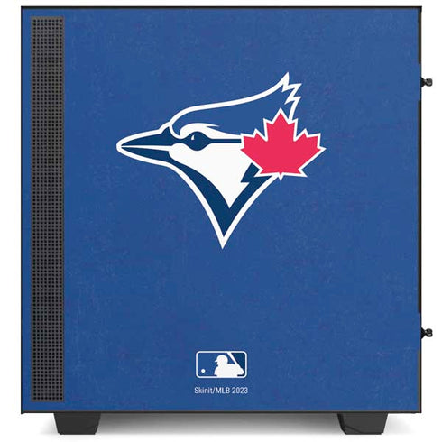 MLB Toronto Blue Jays Solid Distressed NZXT H510 Compact ATX Mid-Tower Case Skin