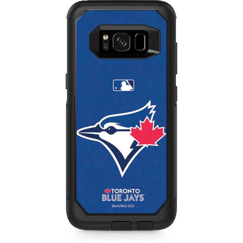 MLB Toronto Blue Jays Solid Distressed Otterbox Commuter Galaxy Skin