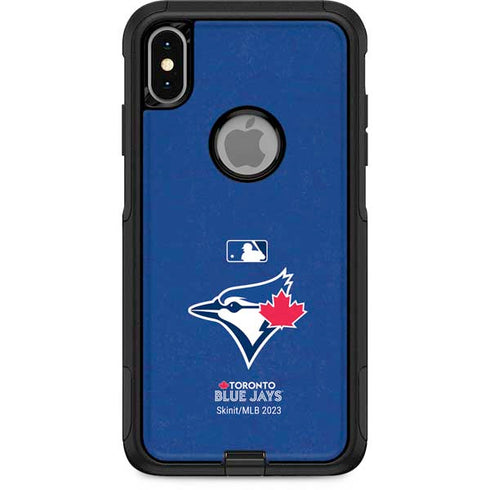 MLB Toronto Blue Jays Solid Distressed Otterbox Commuter iPhone Skin