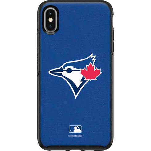 MLB Toronto Blue Jays Solid Distressed Otterbox Symmetry iPhone Skin