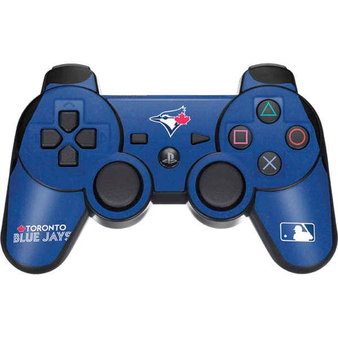 MLB Toronto Blue Jays Solid Distressed PS3 Dual Shock wireless controller Skin
