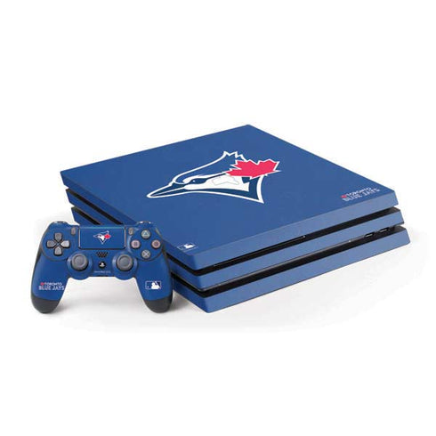 MLB Toronto Blue Jays Solid Distressed PS4 Pro Bundle Skin