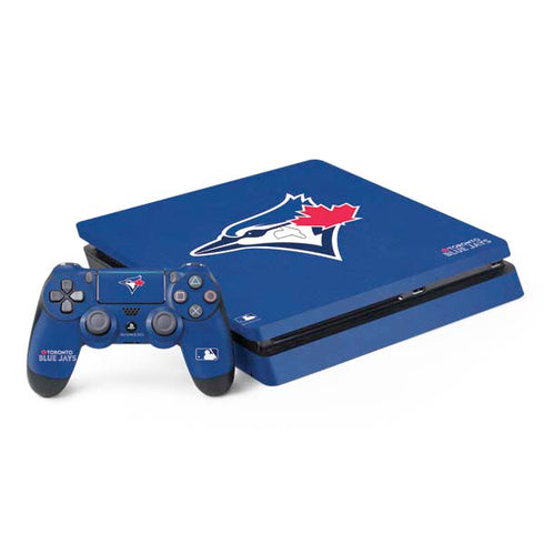 MLB Toronto Blue Jays Solid Distressed PS4 Slim Bundle Skin