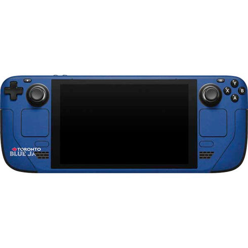 MLB Toronto Blue Jays Solid Distressed Steam Deck Handheld Gaming Computer Skin