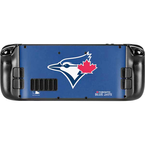 MLB Toronto Blue Jays Solid Distressed Steam Deck Handheld Gaming Computer Skin