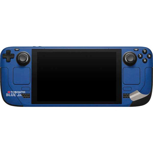 MLB Toronto Blue Jays Solid Distressed Steam Deck Handheld Gaming Computer Skin