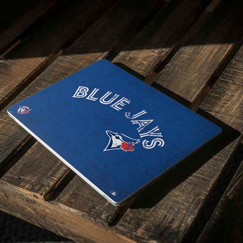 MLB Toronto Blue Jays Solid Distressed Surface Laptop 3 13.5in Skin