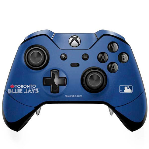 MLB Toronto Blue Jays Solid Distressed Xbox One Elite Controller Skin