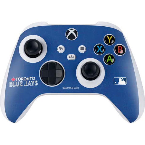 MLB Toronto Blue Jays Solid Distressed Xbox Series S Controller Skin
