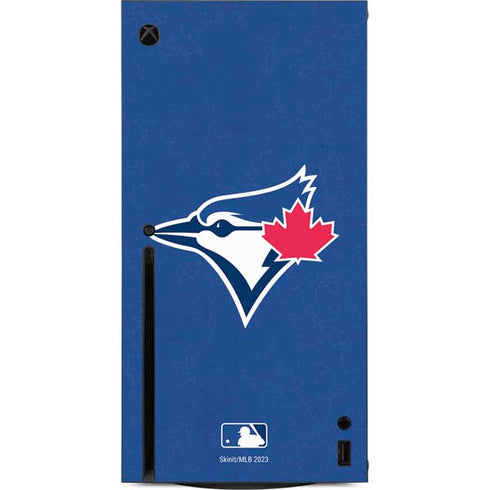 MLB Toronto Blue Jays Solid Distressed Xbox Series X Console Skin