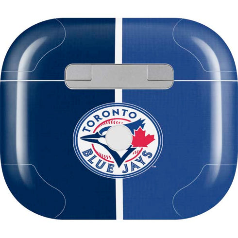MLB Toronto Blue Jays Split Apple AirPods (3rd Gen 2021) Skin
