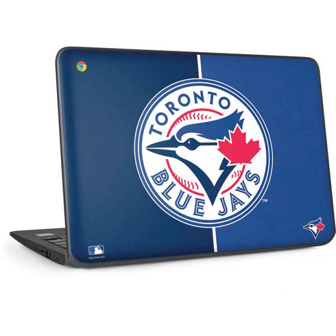 MLB Toronto Blue Jays Split HP Chromebook Skin
