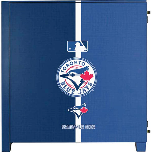 MLB Toronto Blue Jays Split Corsair 4000D Tempered Glass Mid-Tower ATX Case Skin