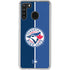 MLB Toronto Blue Jays Split Galaxy A21 Clear Case