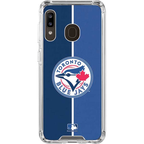 MLB Toronto Blue Jays Split Galaxy A30 Clear Case