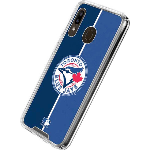 MLB Toronto Blue Jays Split Galaxy A30 Clear Case