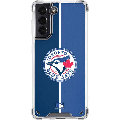 MLB Toronto Blue Jays Split Galaxy S21 5G Clear Case