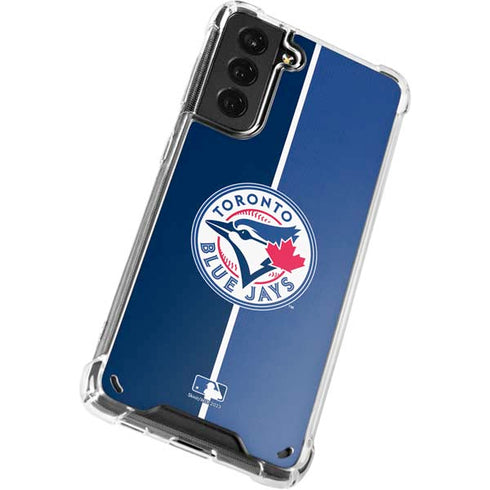 MLB Toronto Blue Jays Split Galaxy S21 Plus 5G Clear Case