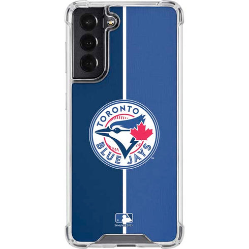 MLB Toronto Blue Jays Split Galaxy S22 Clear Case