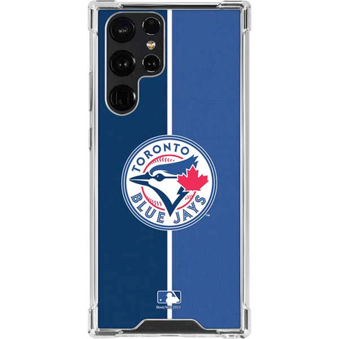 MLB Toronto Blue Jays Split Galaxy S22 Ultra Clear Case