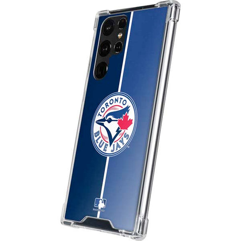 MLB Toronto Blue Jays Split Galaxy S22 Ultra Clear Case