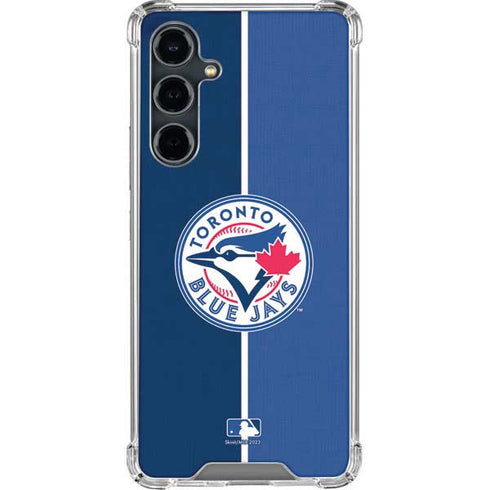 MLB Toronto Blue Jays Split Galaxy S23 FE Clear Case