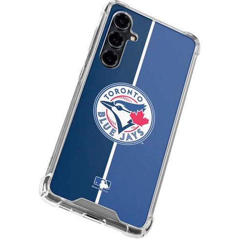 MLB Toronto Blue Jays Split Galaxy S23 FE Clear Case