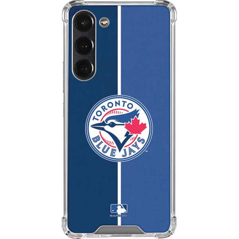 MLB Toronto Blue Jays Split Galaxy S23 Plus Clear Case