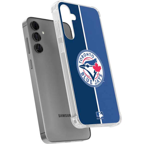 MLB Toronto Blue Jays Split Galaxy S24 Plus Clear Case