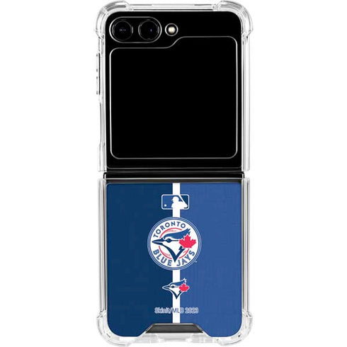 MLB Toronto Blue Jays Split Galaxy Z Flip5 5G Clear Case