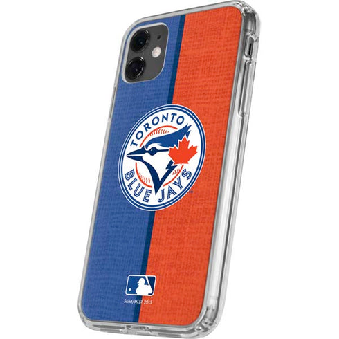 MLB Toronto Blue Jays Split iPhone 11 Clear Case