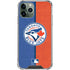 MLB Toronto Blue Jays Split iPhone 11 Pro Max Clear Case