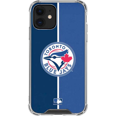 MLB Toronto Blue Jays Split iPhone 12 Mini Clear Case