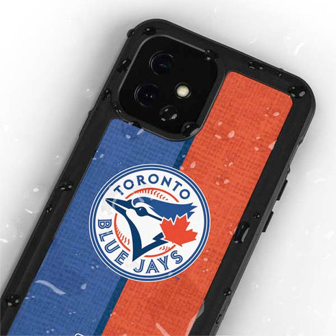 MLB Toronto Blue Jays Split iPhone 12 Mini Waterproof Case