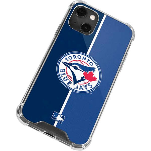 MLB Toronto Blue Jays Split iPhone 15 Plus Clear Case