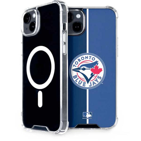 MLB Toronto Blue Jays Split iPhone 15 Plus MagSafe Case