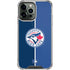 MLB Toronto Blue Jays Split iPhone 14 Pro Max Clear Case