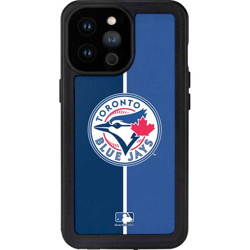MLB Toronto Blue Jays Split iPhone 14 Pro Max Waterproof Case