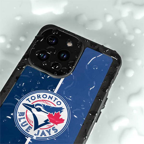 MLB Toronto Blue Jays Split iPhone 14 Pro Max Waterproof Case