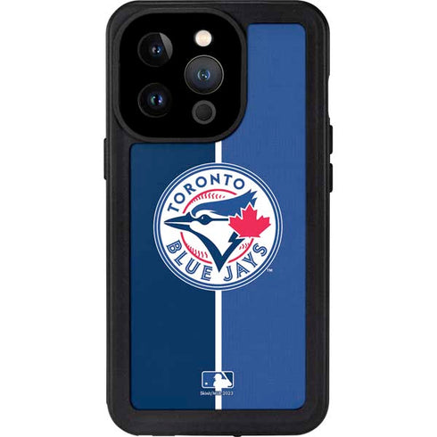 MLB Toronto Blue Jays Split iPhone 14 Pro Waterproof Case