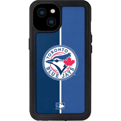MLB Toronto Blue Jays Split iPhone 15 Plus Waterproof Case