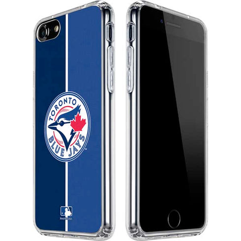 MLB Toronto Blue Jays Split iPhone SE (2nd & 3rd Gen) Clear Case