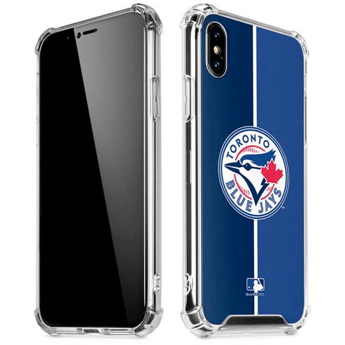 MLB Toronto Blue Jays Split iPhone XS Max Clear Case