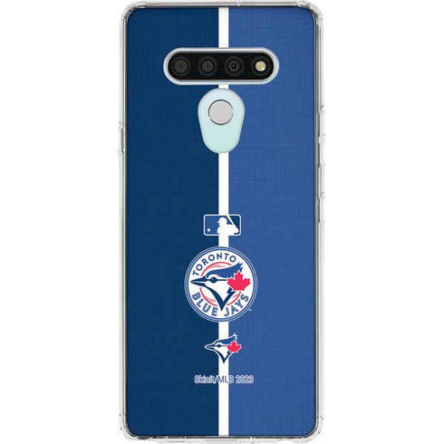 MLB Toronto Blue Jays Split LG Stylo 6 Clear Case